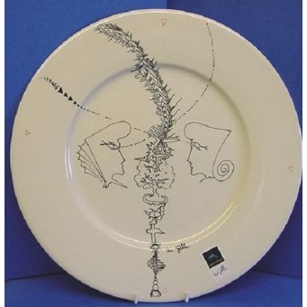 POOLE POTTERY STUDIO URI GELLER FACES OF THE UNIVERSE LTD EDITION WALL DISPLAY PLATE